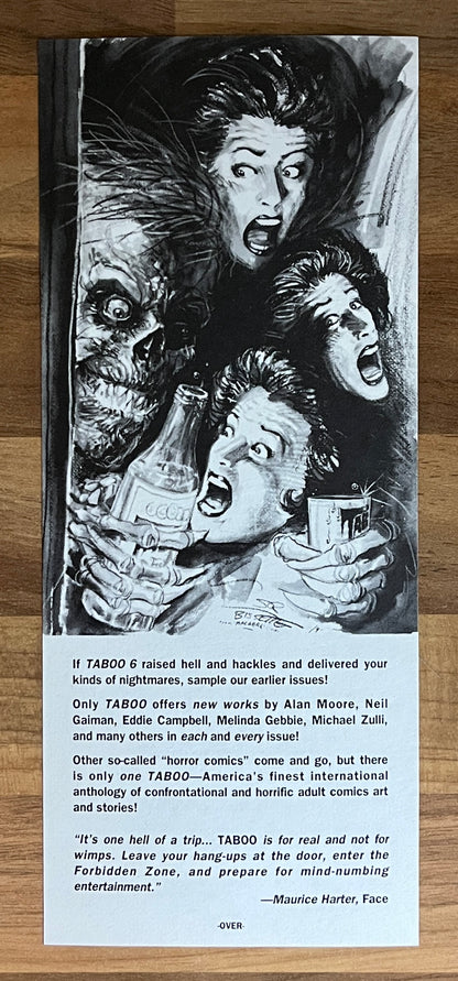 Taboo 6 - Stephen R Bissette, Spiderbaby + Original Tundra order form insert