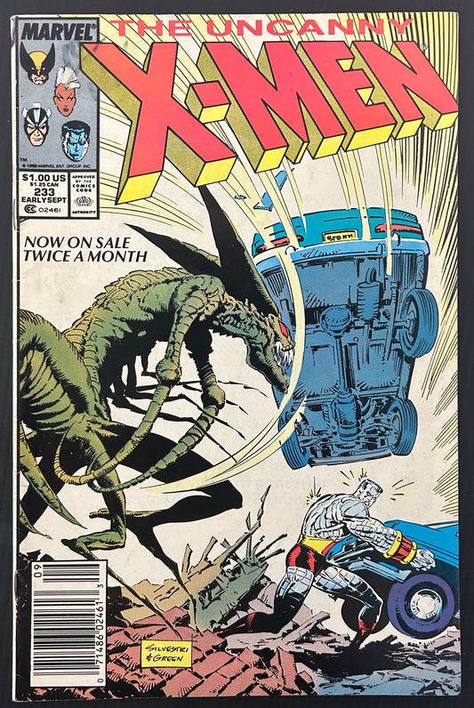 UNCANNY X-MEN #233 [MARVEL COMICS] DIRECT 1988 FN