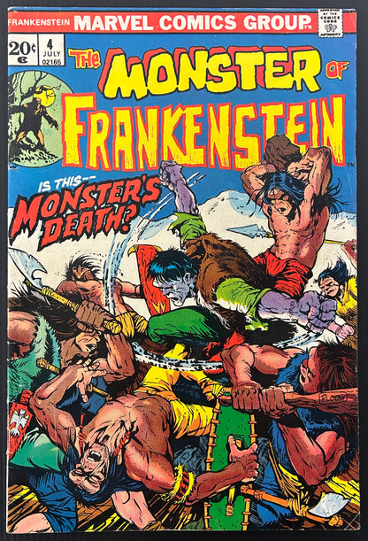 FRANKENSTEIN #4 [MARVEL COMICS] DIRECT 1973 FN