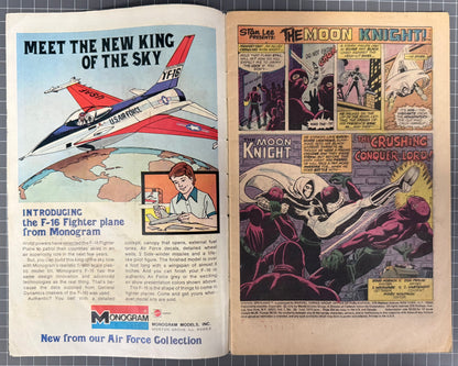 🔑 MARVEL SPOTLIGHT #28 [MARVEL] NEWSSTAND COMIC *1ST SOLO MOON KNIGHT* 1976 VG-