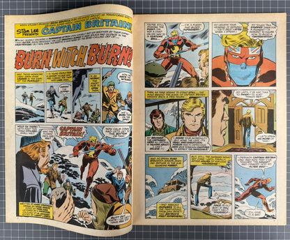 CAPTAIN BRITAIN #11 [MARVEL UK] COMIC MAGAZINE *HERB TRIMPE* 1976 NM-