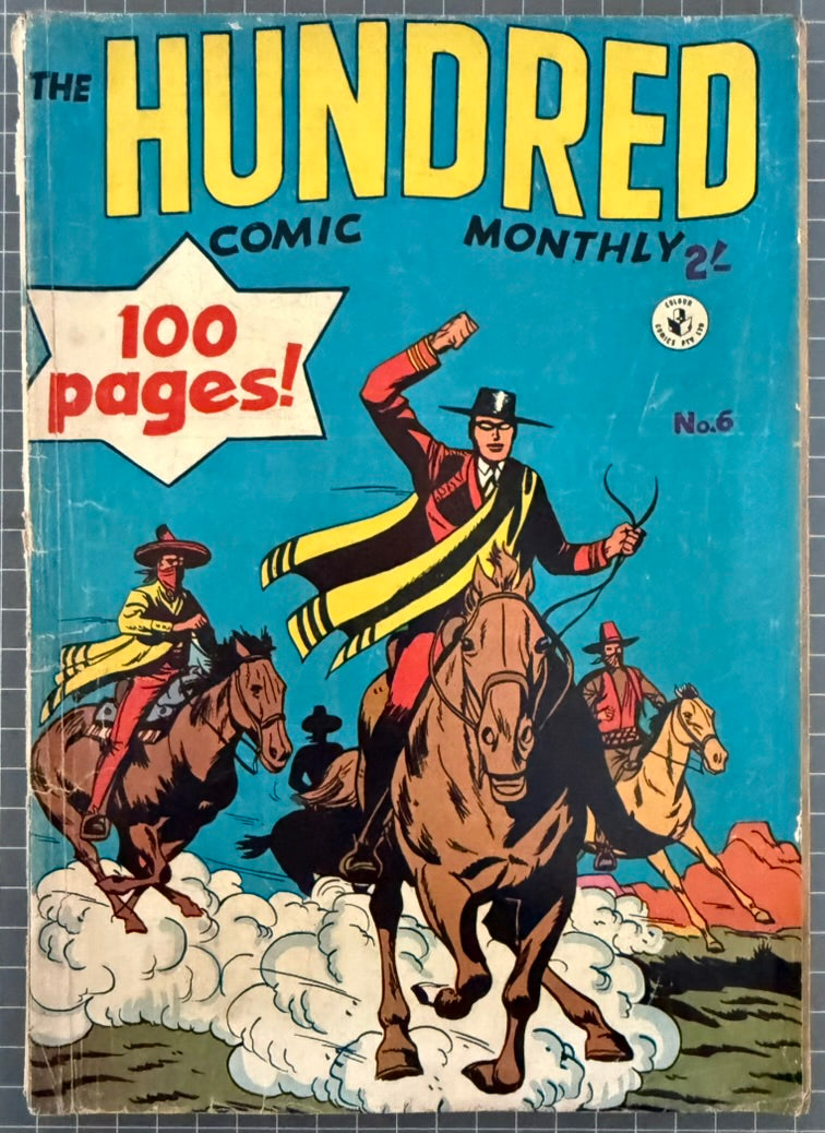 🔑 HUNDRED COMIC MONTHLY #6 [COLOUR COMICS] AUSTRALIAN DC 1957