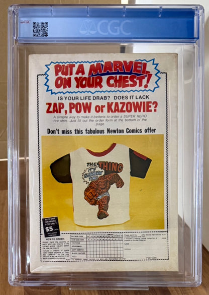 🔑 THE X-MEN #2 CGC 7.0 + POSTER [NEWTON COMICS] AUSTRALIAN MARVEL 1975