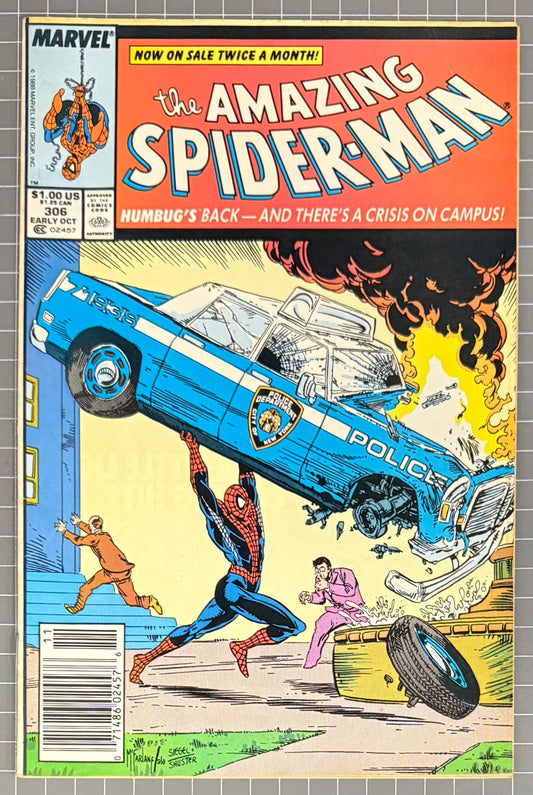 🔑 AMAZING SPIDER-MAN #306 [MARVEL COMICS] *TODD MCFARLANE COVER* 1988 FN+