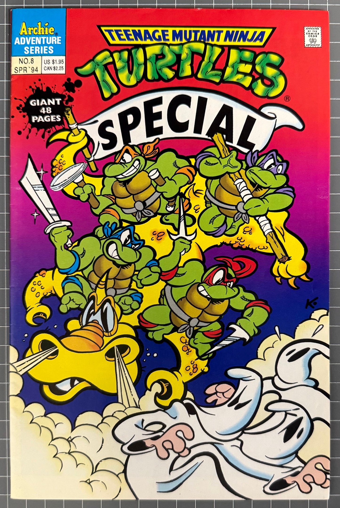 TEENAGE MUTANT NINJA TURTLES GIANT SIZE SPECIAL #8 [ARCHIE COMICS] *SCARCE* 1994 VF