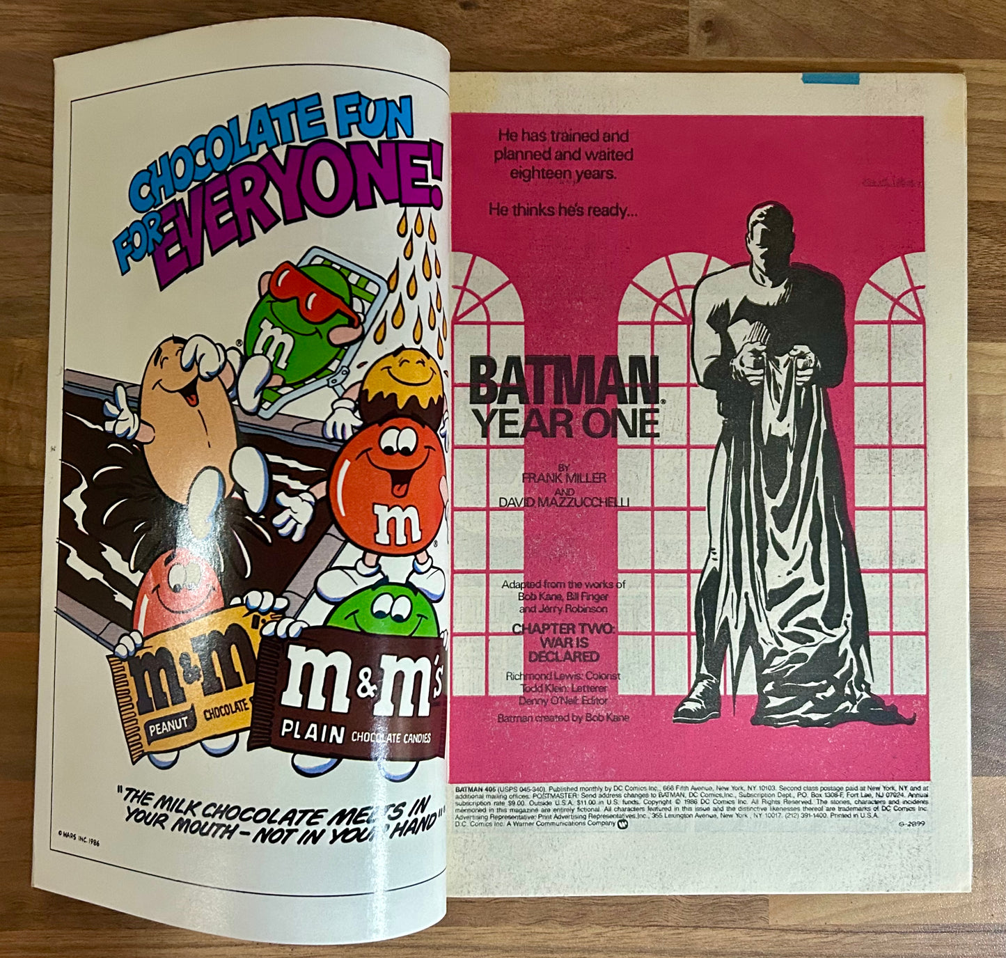 🔑 BATMAN #405 [DC COMICS] DIRECT *SARAH ESSEN & CARMINE FALCONE DEBUT* 1987
