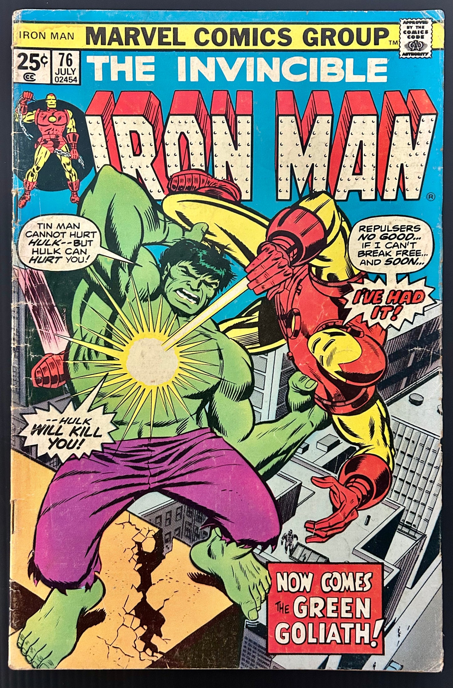 IRON MAN #76 [MARVEL COMICS] DIRECT 1975 VG-