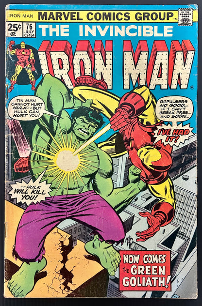 IRON MAN #76 [MARVEL COMICS] DIRECT 1975 VG-