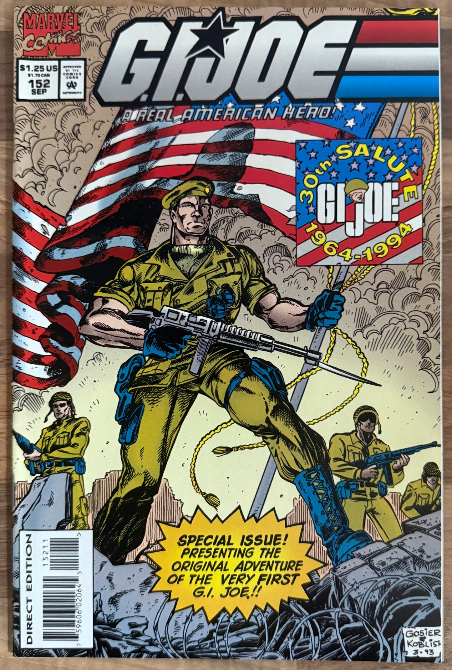 🔑 G.I. JOE: A REAL AMERICAN HERO #151-155 [MARVEL] LOT 5 COMICS HIGH GRADE 1994