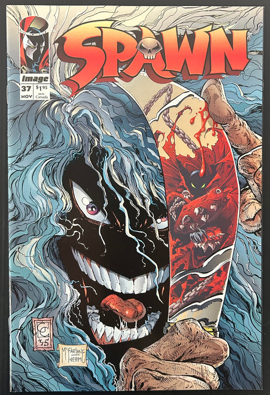 🔑 SPAWN #37 [IMAGE COMICS] DIRECT *1ST APP. THE FREAK* 1995 NM