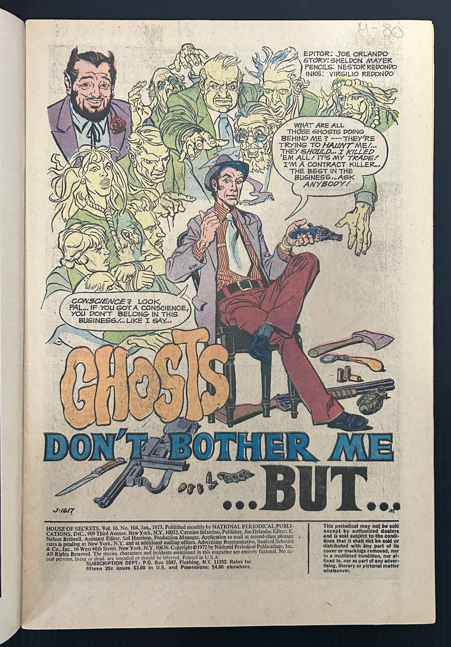 HOUSE OF SECRETS #104 [DC] COMIC 1973 FN/VF