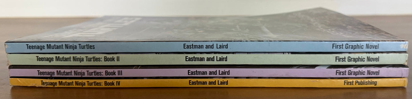 TEENAGE MUTANT NINJA TURTLES #1, 2, 3, 4 SET FIRST GRAPHIC NOVEL EASTMAN LAIRD 1988/89