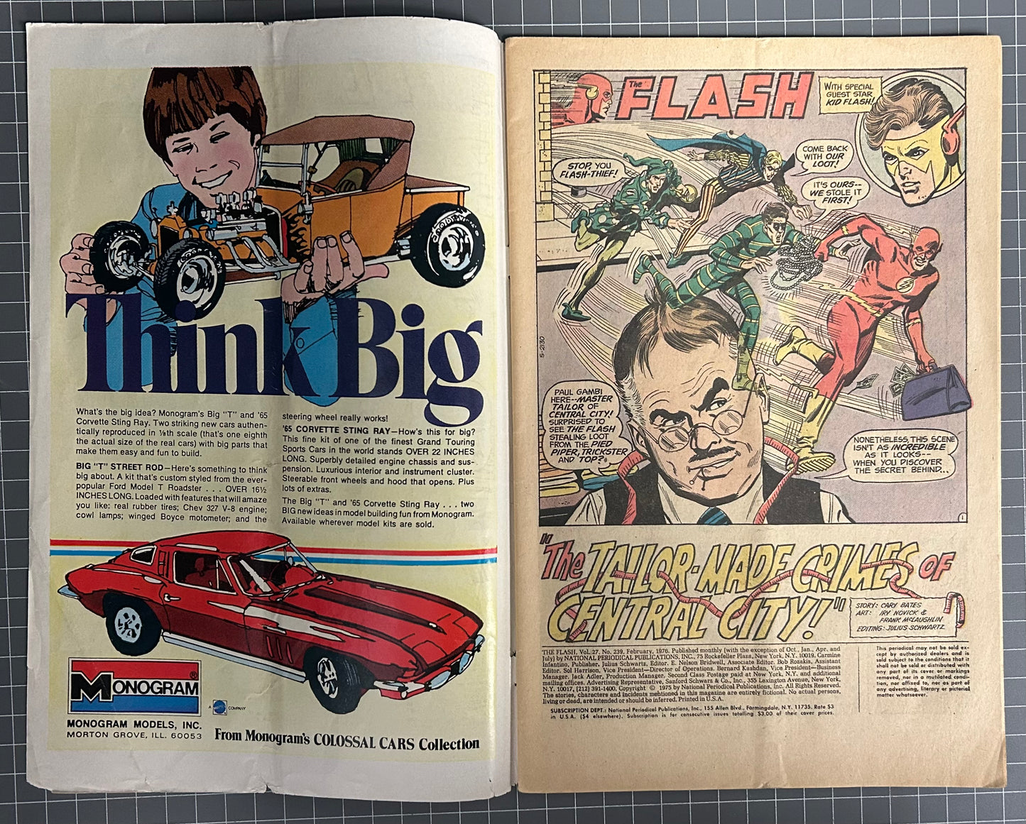 THE FLASH #239 [DC COMICS] DIRECT 1976 VG-