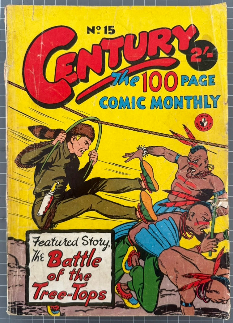 🔑 CENTURY THE 100 PAGE COMIC MONTHLY #15 [COLOUR COMICS] AUSTRALIAN DC 1957