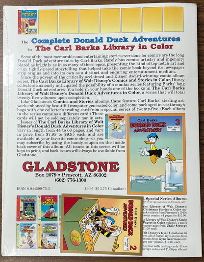 The Carl Barks Library of Donald Duck Adventures in Color No. 2  + Trading Card Brand New