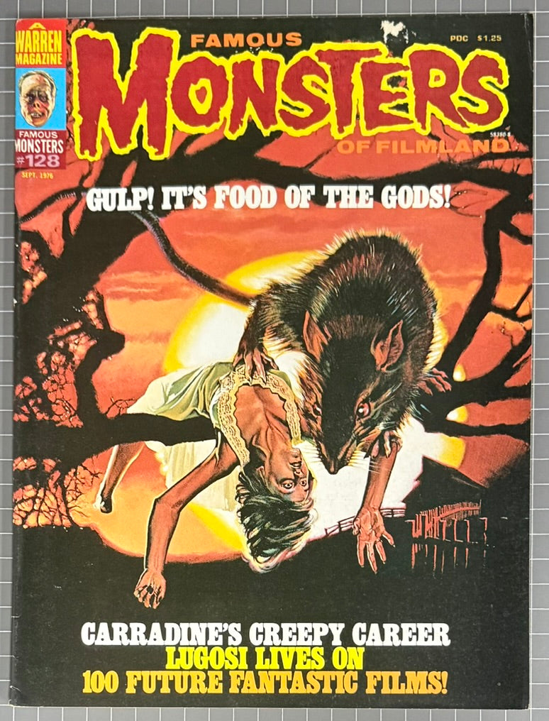 FAMOUS MONSTERS OF FILMLAND #128 [WARREN] HORROR MAGAZINE 1976 FN/VF