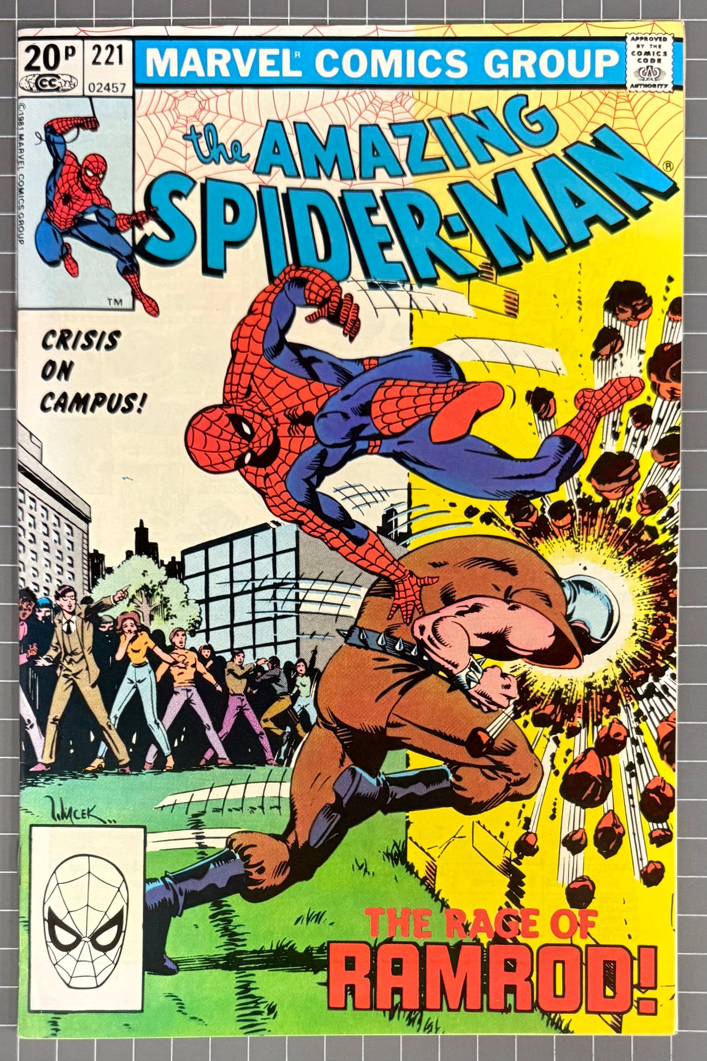 THE AMAZING SPIDER-MAN #221 [MARVEL COMICS] DIRECT 1981 FN/VF