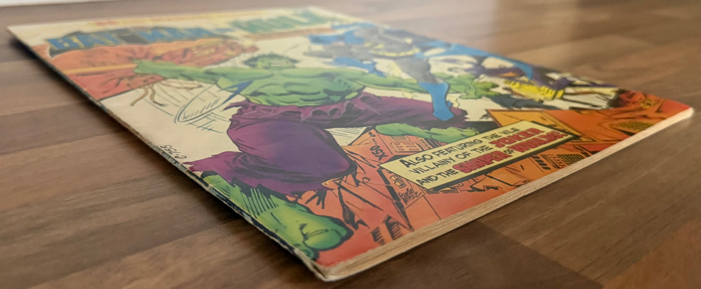 🔑 DC SPECIAL SERIES #27: BATMAN VS. INCREDIBLE HULK TREASURY COMIC 1981 VG/FN
