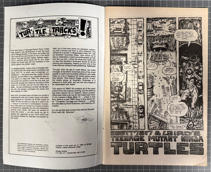 🔑 TEENAGE MUTANT NINJA TURTLES #3 (TMNT) [MIRAGE] 2ND PRINT COMIC 1988 VG/FN