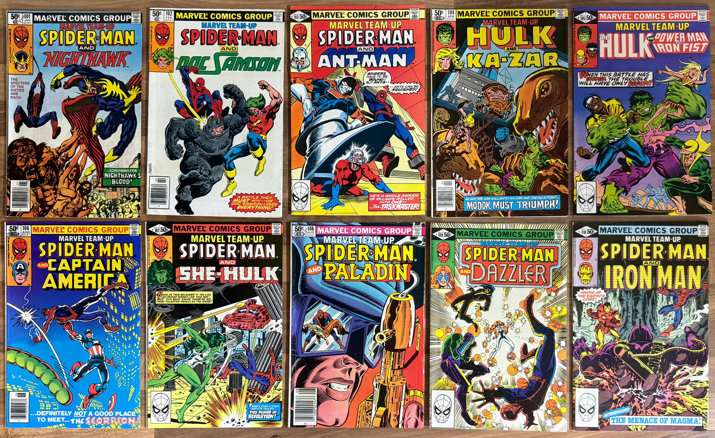 🔑 MARVEL TEAM-UP #1-150 + ANNUALS #1-7 COMPLETE SERIES 1972