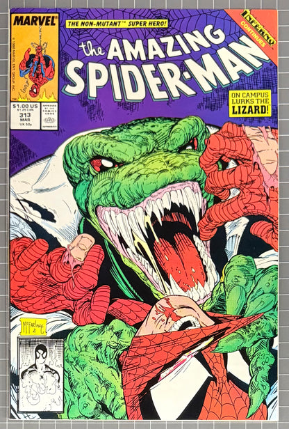 THE AMAZING SPIDER-MAN #313 [MARVEL COMICS] DIRECT 1989 VF/NM