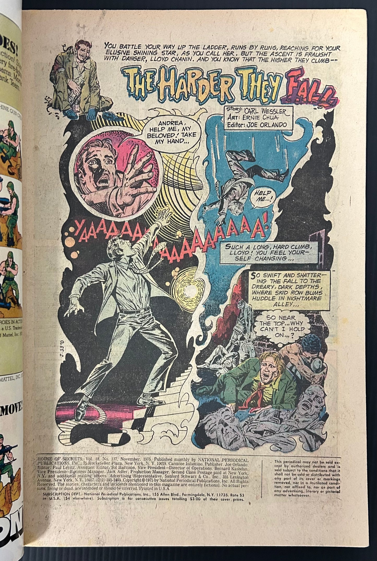 HOUSE OF SECRETS #137 [DC] COMIC 1975 FN/VF