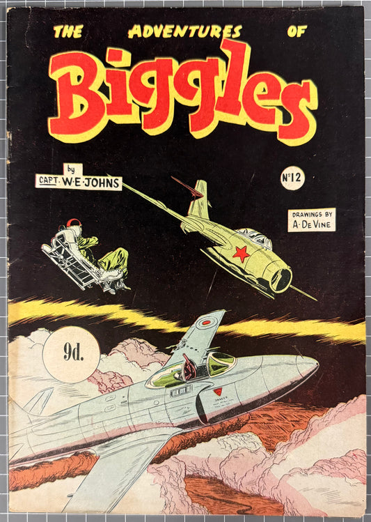 THE ADVENTURES OF BIGGLES #12 [ACTION COMICS] AUSTRALIAN *RARE* PRE-DECIMAL 1954