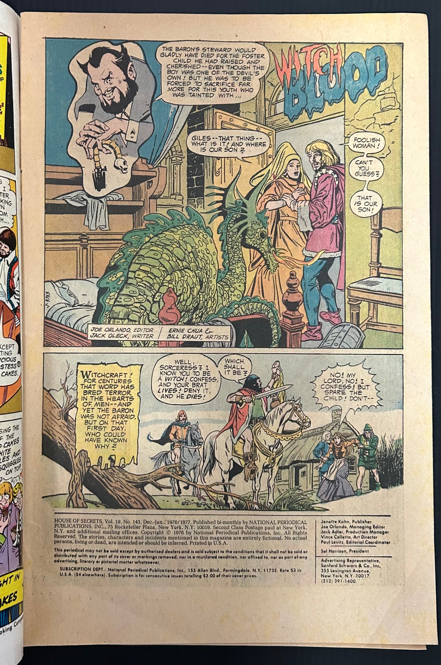 HOUSE OF SECRETS #143 [DC] COMIC 1977 VG