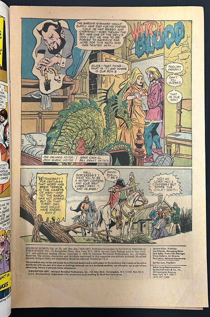 HOUSE OF SECRETS #143 [DC] COMIC 1977 VG