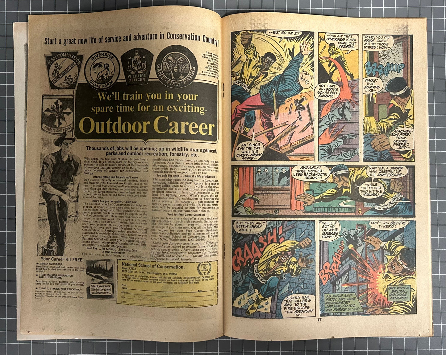 HERO FOR HIRE #3 [MARVEL COMICS] DIRECT 1972 FN+