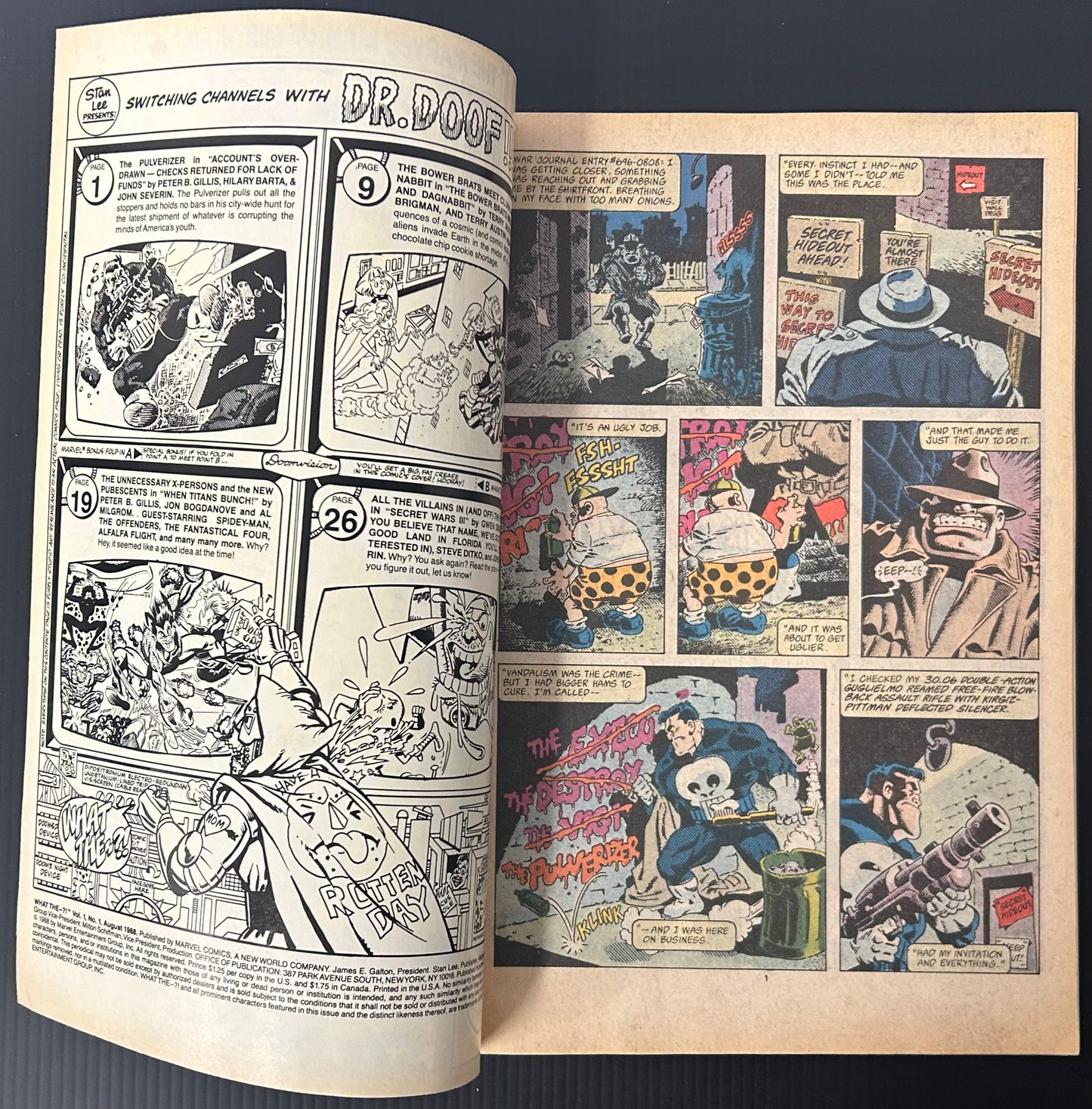 WHAT THE..? #1 [MARVEL COMICS] DIRECT 1988 VF