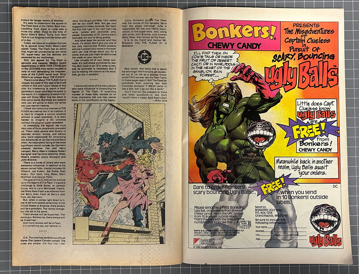 🔑 THE FLASH #1 [DC COMICS] NEWSSTAND *PREMIERE ISSUE* 1987