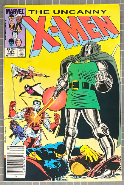 THE UNCANNY X-MEN #197 [MARVEL COMICS] NEWSSTAND 1985 VF-