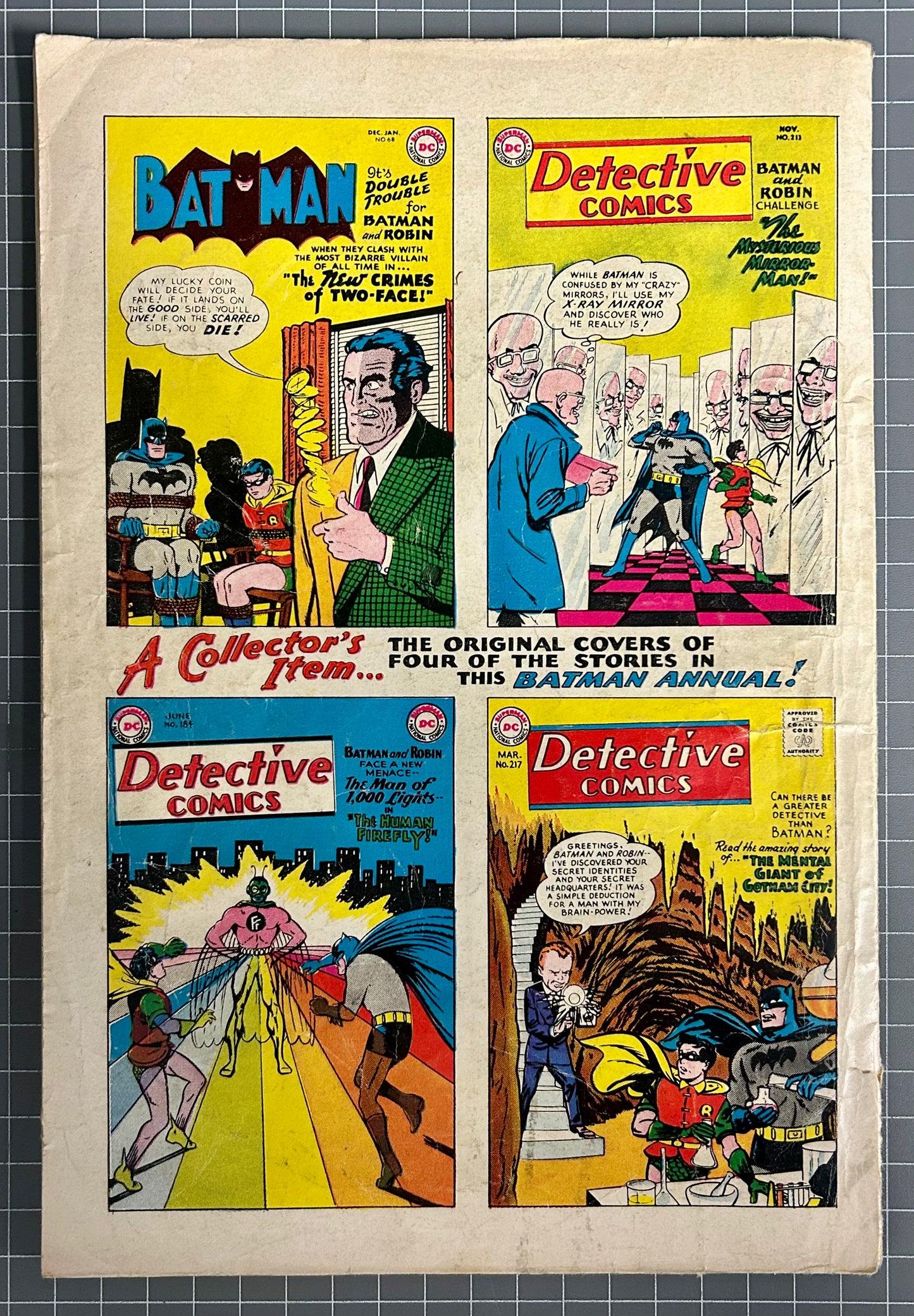 BATMAN ANNUAL #3 [DC COMICS] *1ST APPEARANCE FIREFLY* 1962 GD