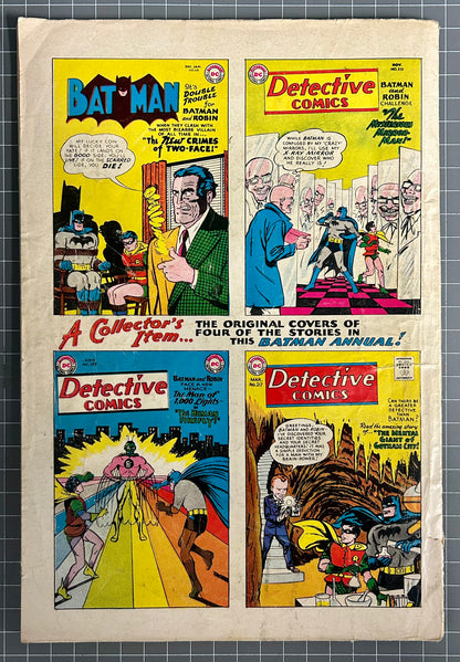 BATMAN ANNUAL #3 [DC COMICS] *1ST APPEARANCE FIREFLY* 1962 GD