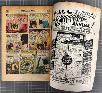 🔑 BATMAN ANNUAL #2 [DC COMICS] 1961 VG