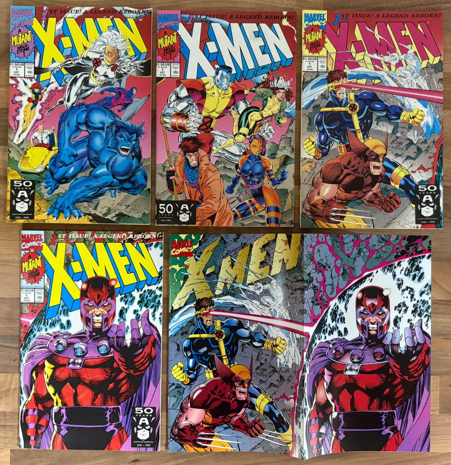 🔑 X-MEN #1 (COVERS A, B, C, D, E) [MARVEL COMICS] *1ST APP. ACOLYTES* 1991 MID-HIGH GRADE