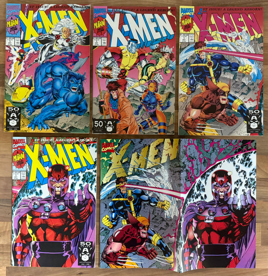 🔑 X-MEN #1 (COVERS A, B, C, D, E) [MARVEL COMICS] *1ST APP. ACOLYTES* 1991 MID-HIGH GRADE