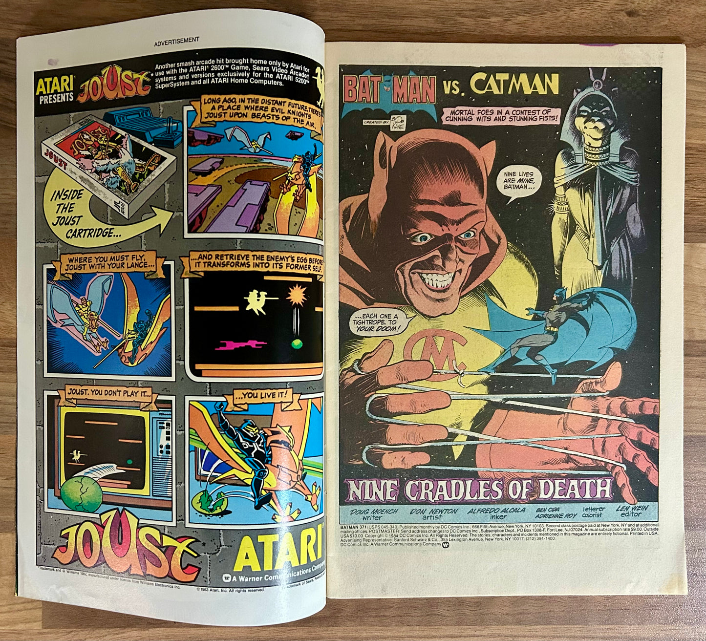BATMAN #371 [DC COMCIS] DIRECT 1984 FN/VF