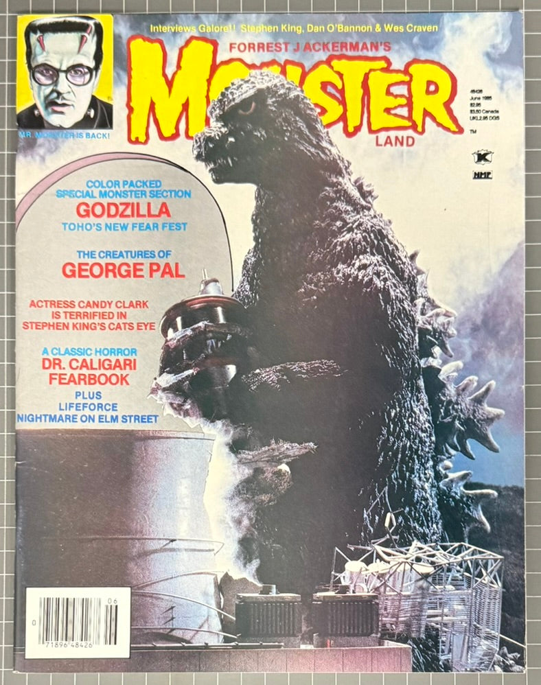 MONSTERLAND #3 [NEW MEDIA] *GODZILLA* HORROR MAGAZINE 1982 NM-