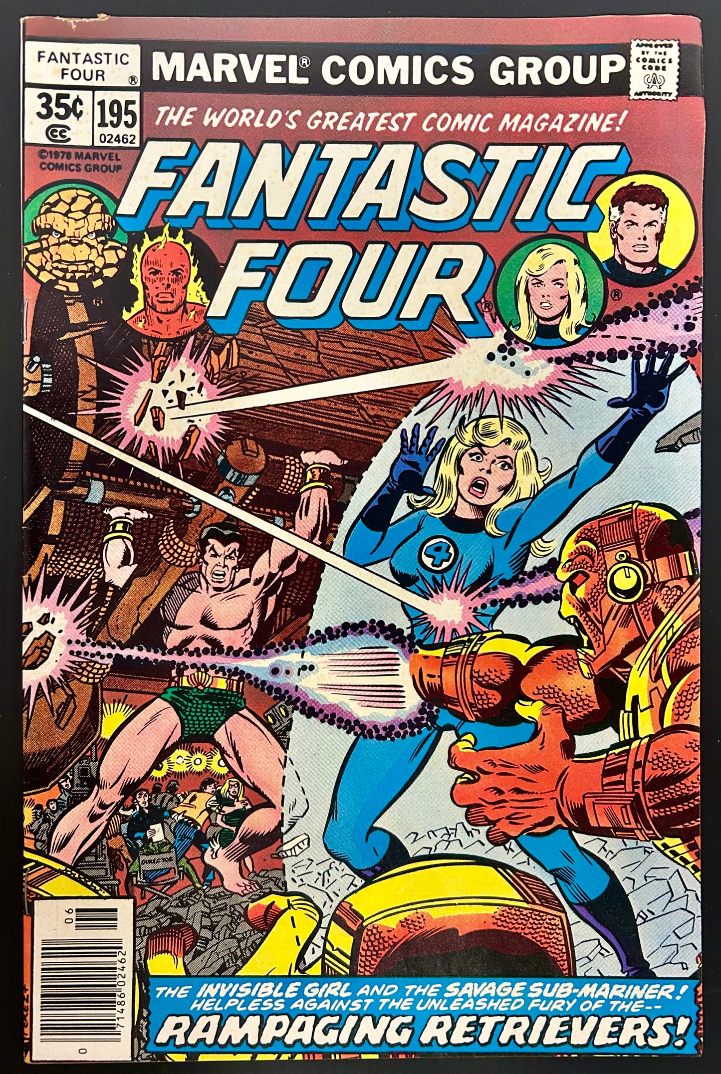FANTASTIC FOUR #195 [MARVEL COMICS] NEWSSTAND 1978 FN