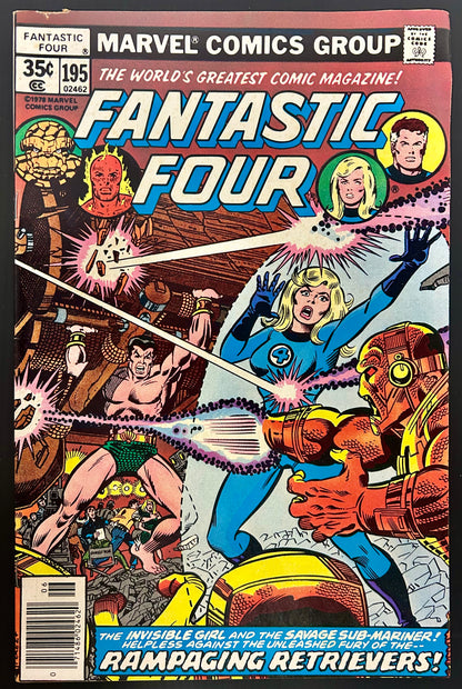 FANTASTIC FOUR #195 [MARVEL COMICS] NEWSSTAND 1978 FN