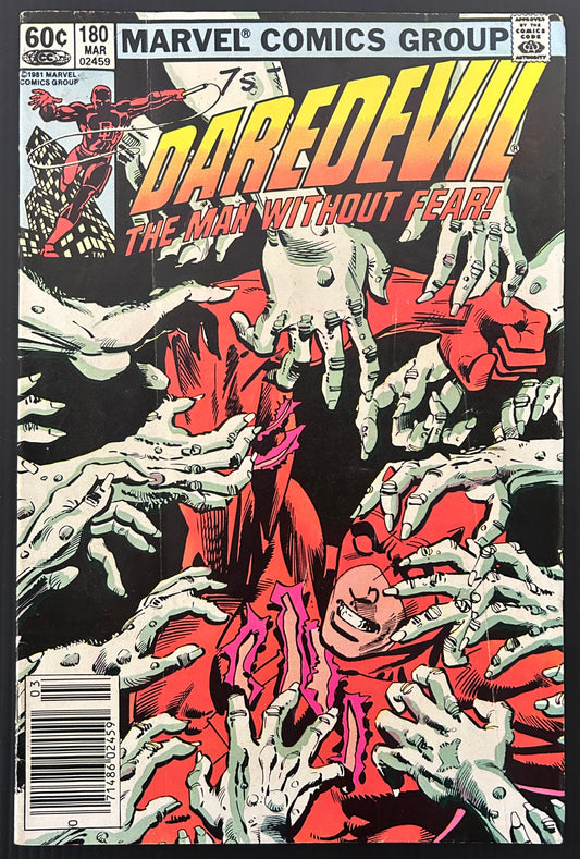 DAREDEVIL #180 [MARVEL COMICS] NEWSSTAND 1982 VG