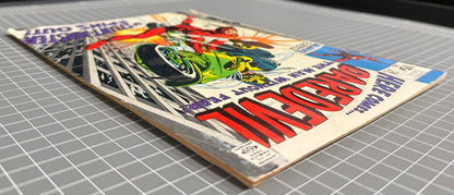 🔑 DAREDEVIL #58 [MARVEL COMICS] DIRECT *SPIDER-MAN CORSSOVER* 1969 GD+