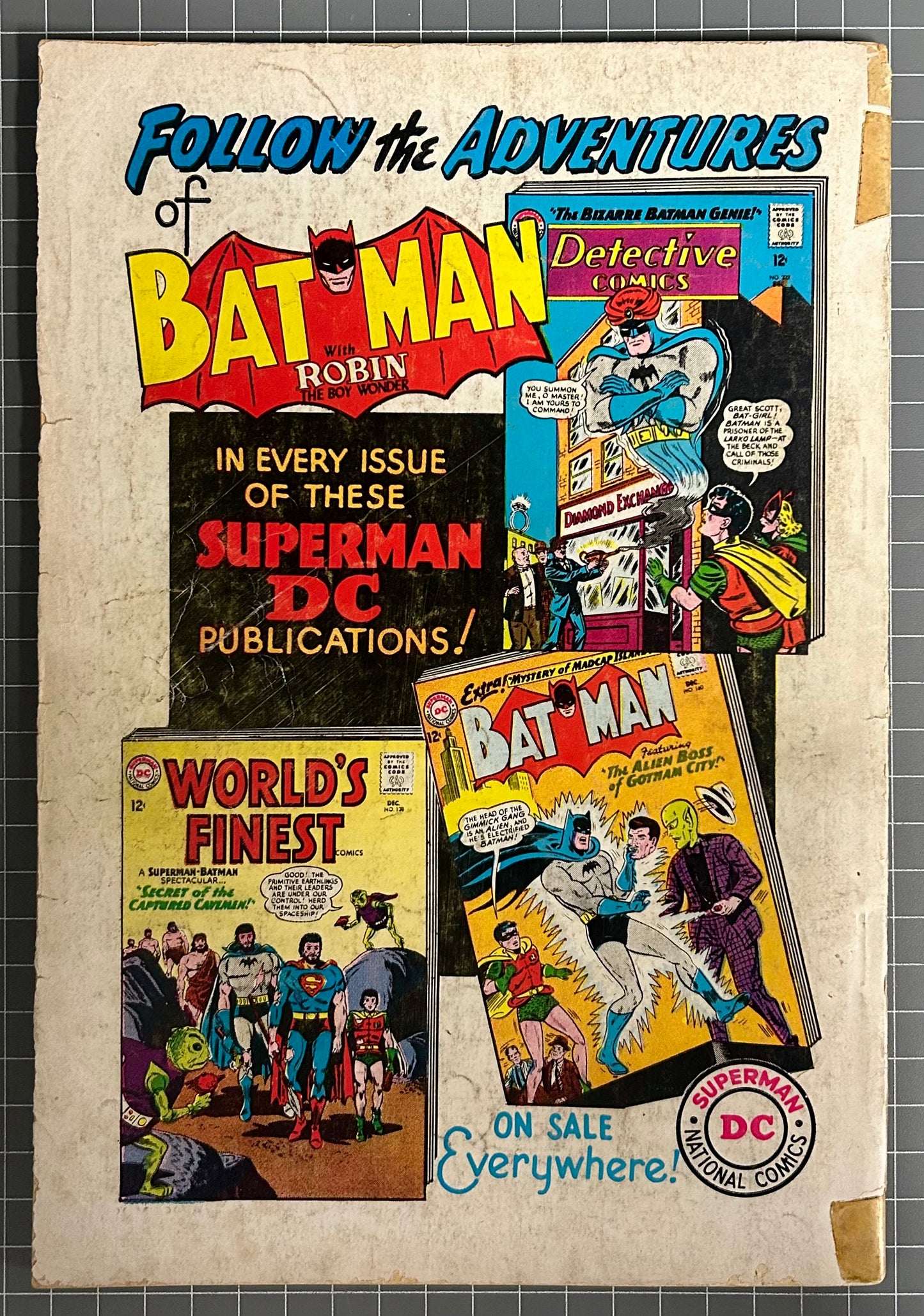 GIANT BATMAN ANNUAL #6 [DC COMICS] DIRECT 1963-1964 GD