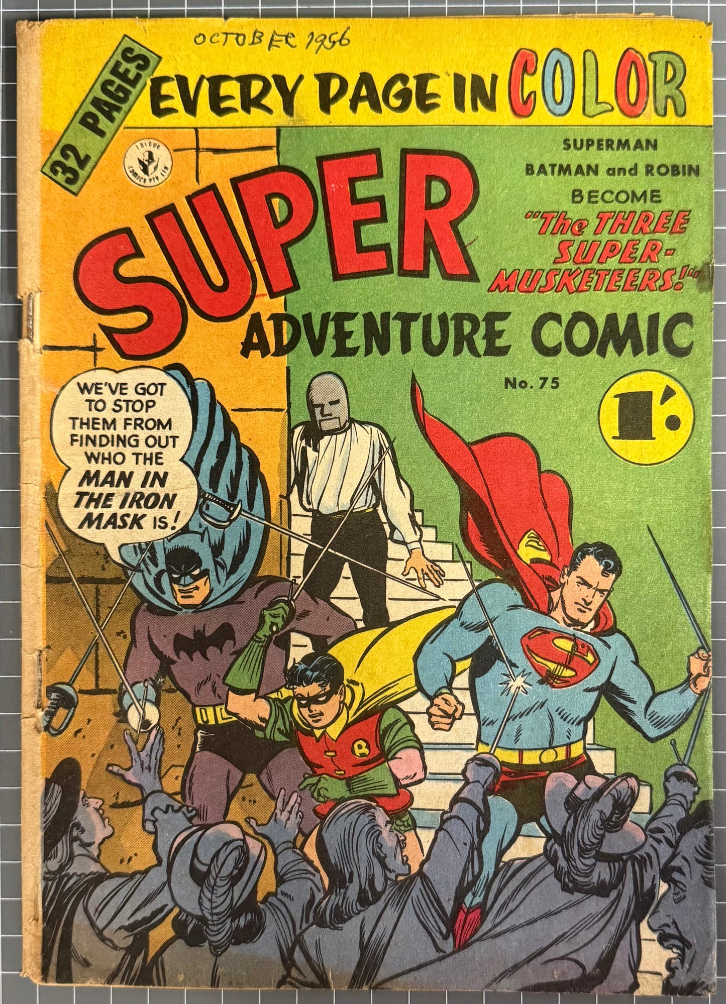 SUPER ADVENTURE COMIC #75 [COLOUR COMICS] AUSTRALIAN PRE-DECIMAL *SCARCE* 1956