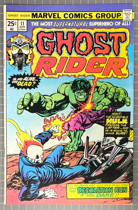 GHOST RIDER #11 [MARVEL COMICS] DIRECT 1975 VF-