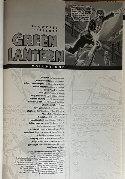 DC Showcase Green Lantern Vol. 1 and 2, First Edition/ First Printing