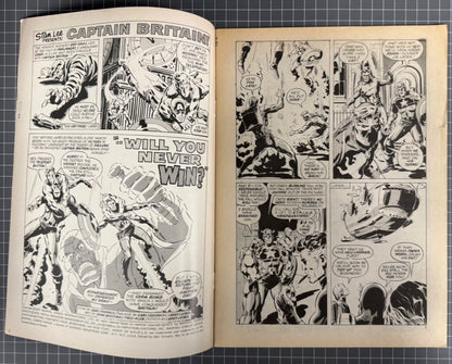 CAPTAIN BRITAIN #27 [MARVEL UK] COMIC MAGAZINE *HERB TRIMPE* 1976 FN/VF