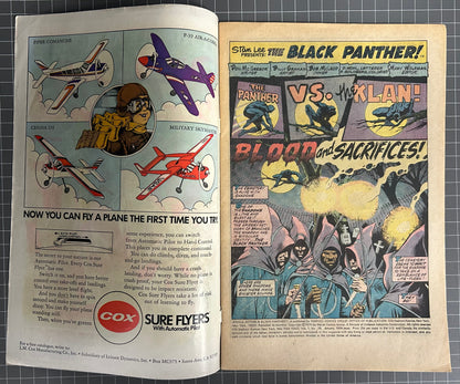 🔑 JUNGLE ACTION #19 [MARVEL COMICS] *BLACK PANTHER VS KU KLUX KLAN* 1976